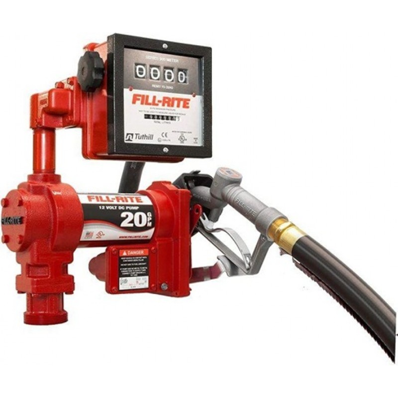 Fill-Rite 76 LPM 12V DC High Flow Pump 1in x 12' H...