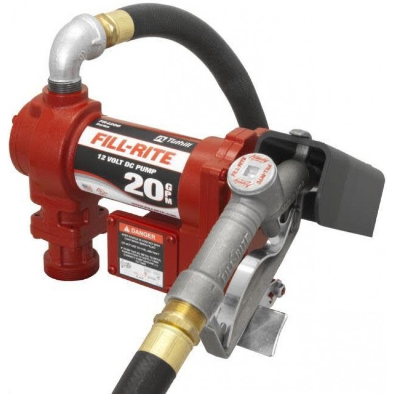 Fill-Rite Fuel Pump Kit 12VDC 20GPM Manual Nozzle ...
