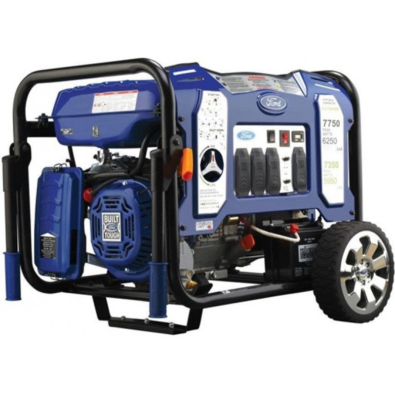 Ford 7,750 Watt Dual Fuel 50-State Portable Genera...