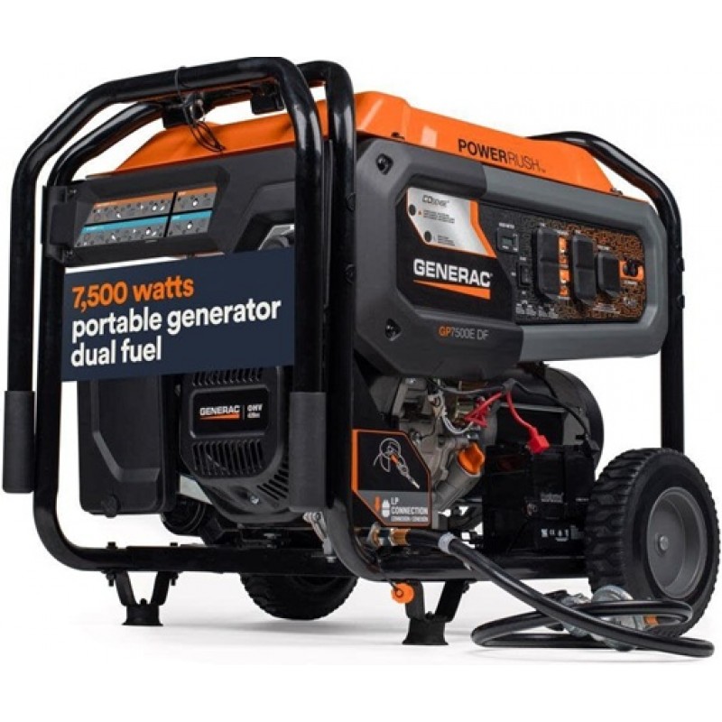 Generac 9,400 Watt Dual Fuel 49-State Portable Gen...