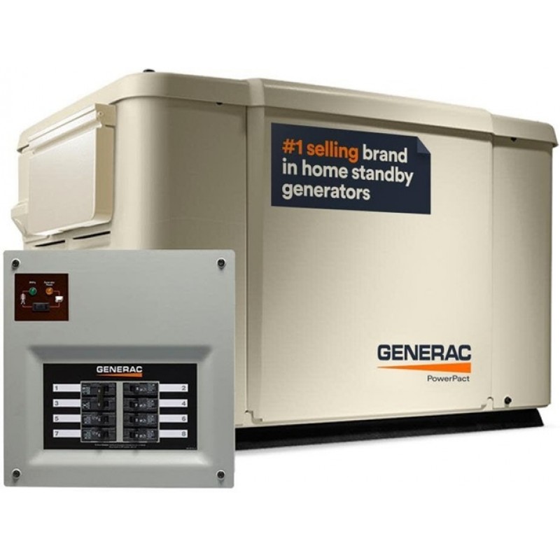Generac PowerPact 7,500 Watt (7.5kW) Dual Fuel 50-...
