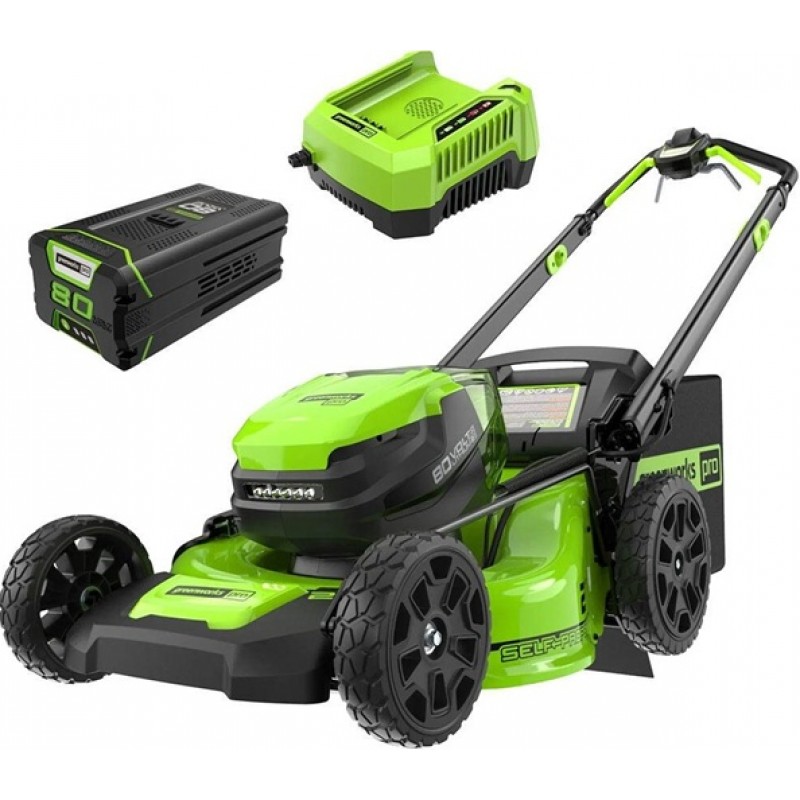 Greenworks 80V 21in Cordless Self Propelled Lawn M...