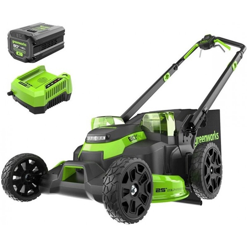 Greenworks 80V 25in Cordless Dual Blade Self Prope...