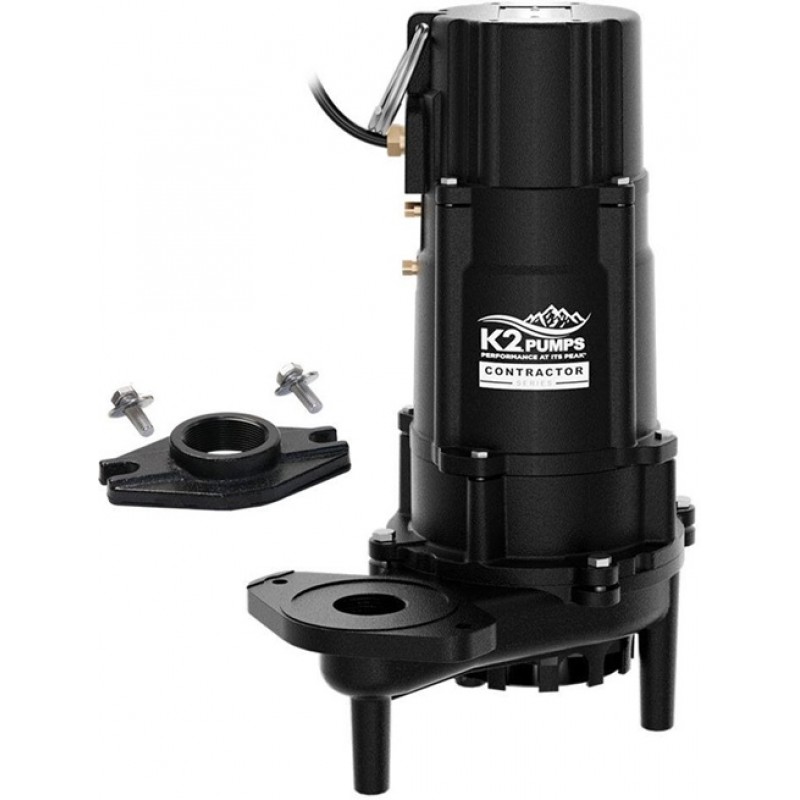K2 Pumps CONTRACTOR SERIES 1 HP Manual Effluent Pu...