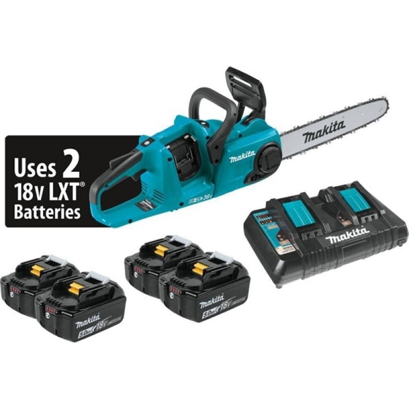 Makita 18V X2 (36V) LXT Chain Saw Kit 14in Cordles...