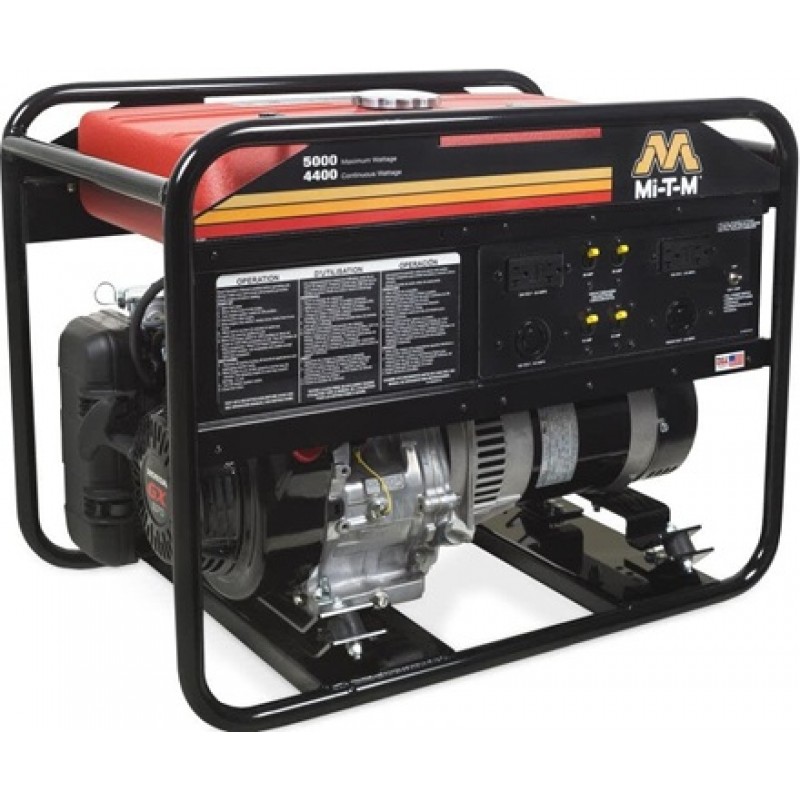 Mi T M 5,000 Watt Gas Powered 49-State Portable Ge...