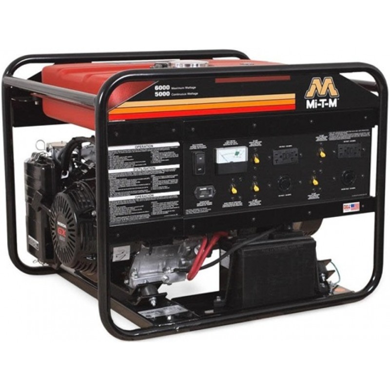 Mi T M 6,000 Watt Gas Powered 50-State Portable Ge...