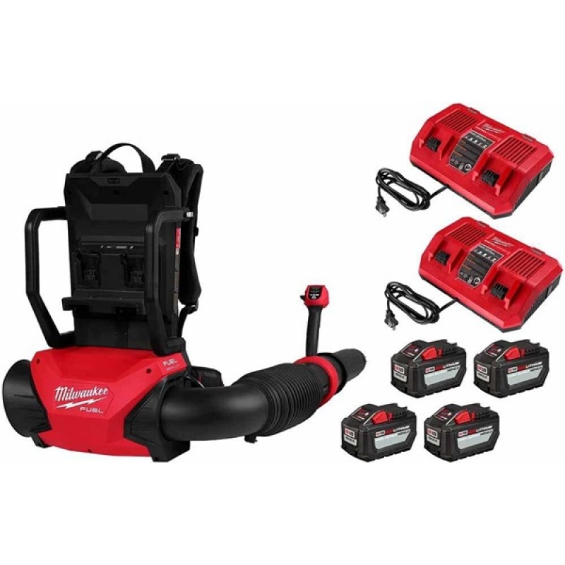 Milwaukee M18 FUEL Dual Battery Backpack Blower Ki...