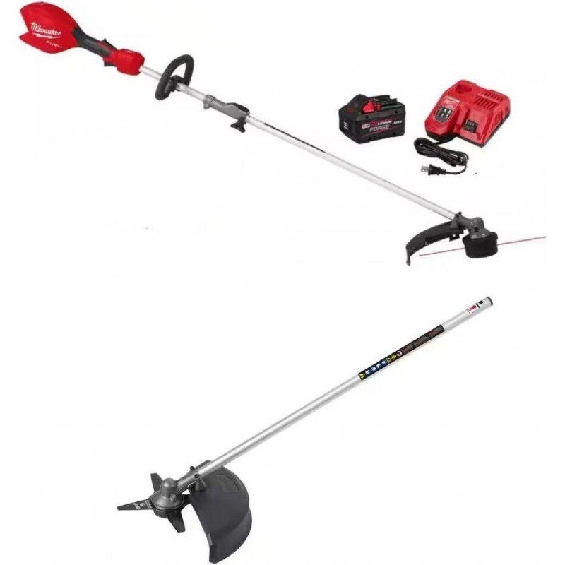 Milwaukee M18 FUEL String Trimmer Kit and Brush Cu...