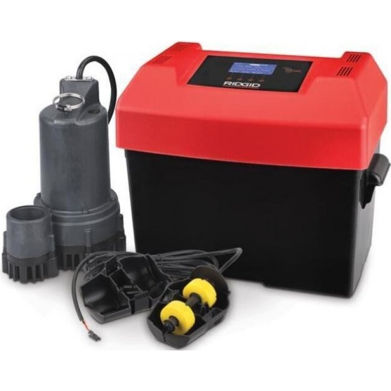 Ridgid 12V Battery Backup Sump Pump System