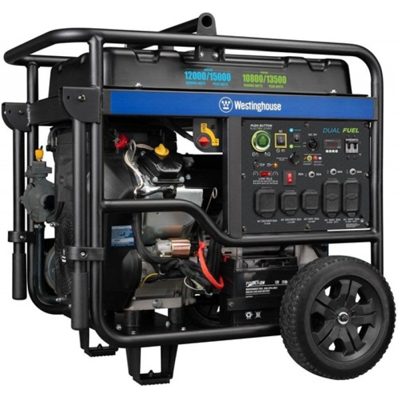 Westinghouse Outdoor Power 12,000 Watt Dual Fuel 4...
