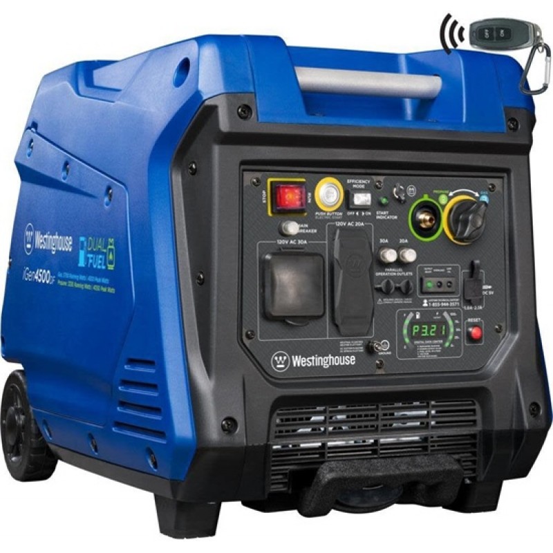 Westinghouse Outdoor Power 4,500 Watt Dual Fuel 50...