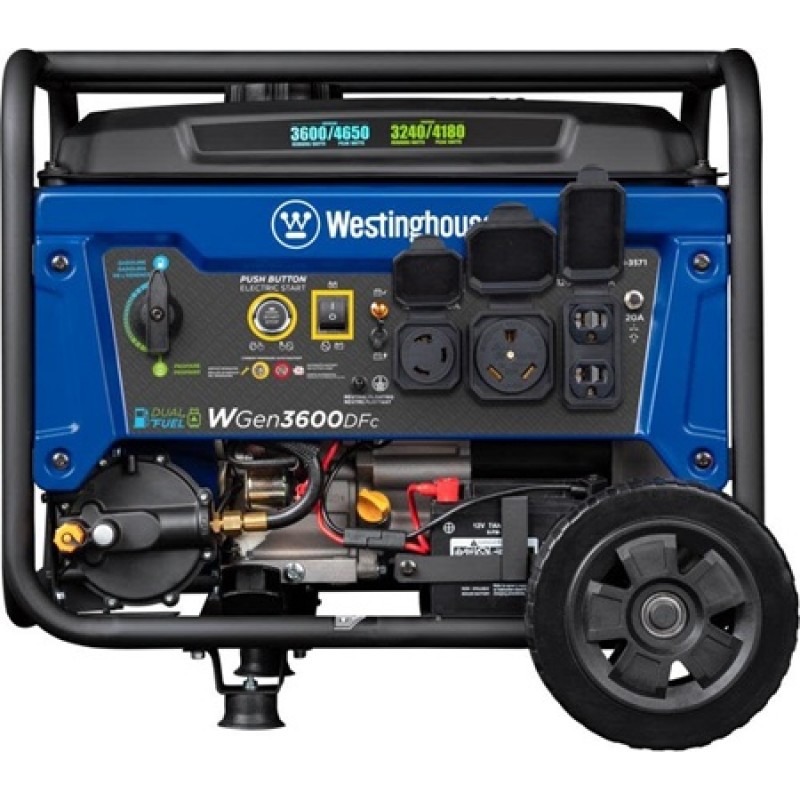 Westinghouse Outdoor Power 4,650 Watt Dual Fuel 49...