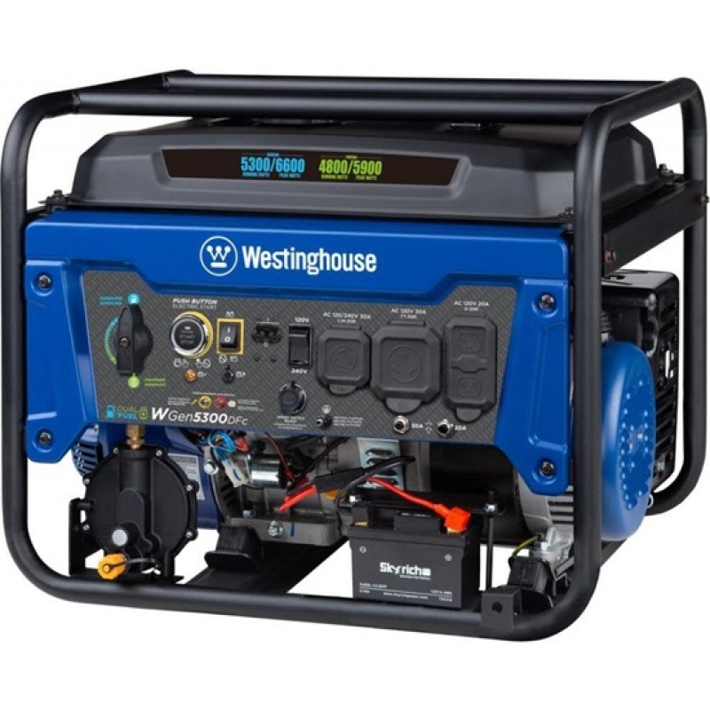 Westinghouse Outdoor Power 6,600 Watt Dual Fuel 49...