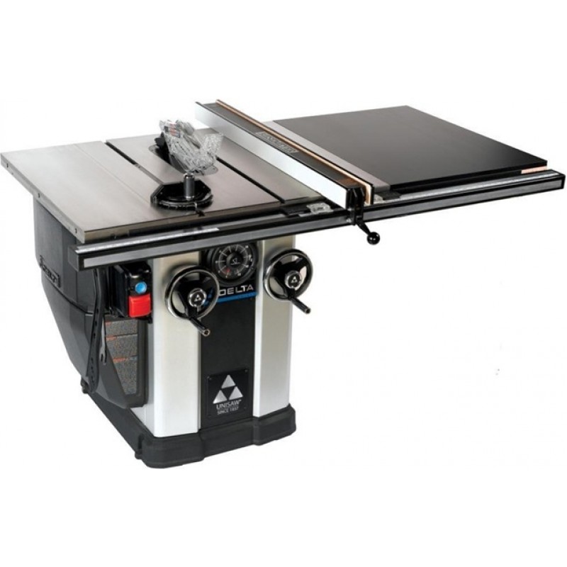 Delta 10In 3HP Unisaw with 36In Biesemeyer Fence