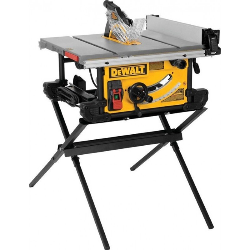 DEWALT 10 In. Job Site Table Saw with Scissor Stan...