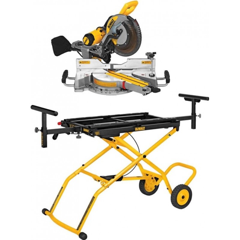 DEWALT 12 in Double Bevel Sliding Compound Miter S...