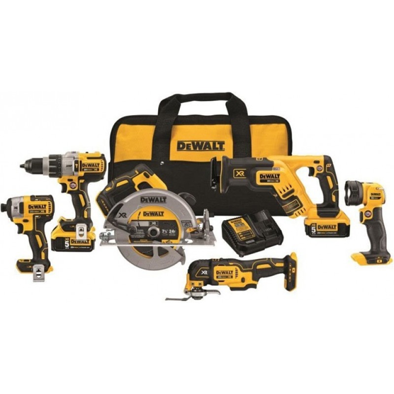 DEWALT 20 V MAX XR Li-ion 6-TOOL Combo Kit