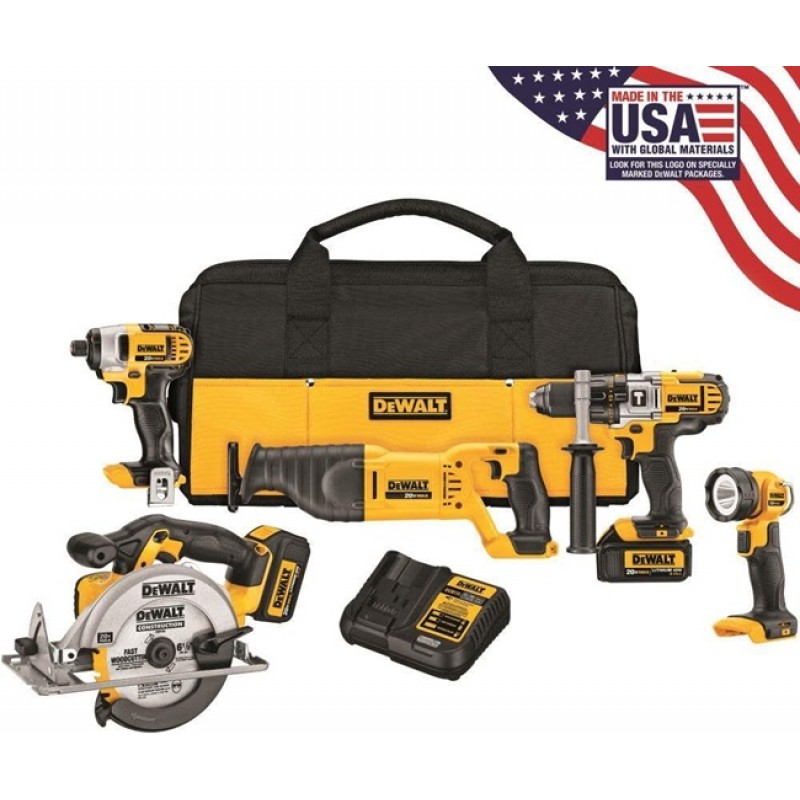 DEWALT 20V MAX 5 Tool Combo Kit