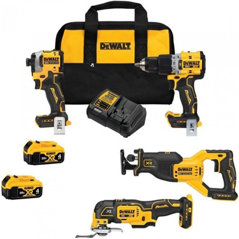 DEWALT 20V MAX Brushless 4-Tool Combo Kit