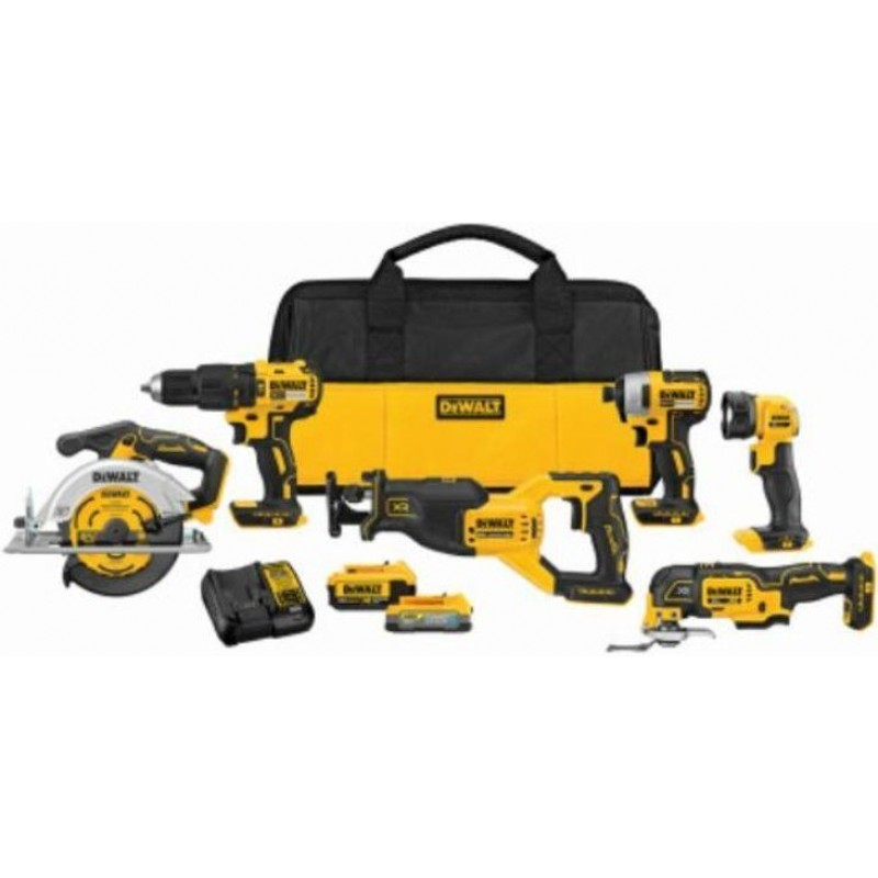 DEWALT 20V MAX Brushless 6-Tool Combo Kit