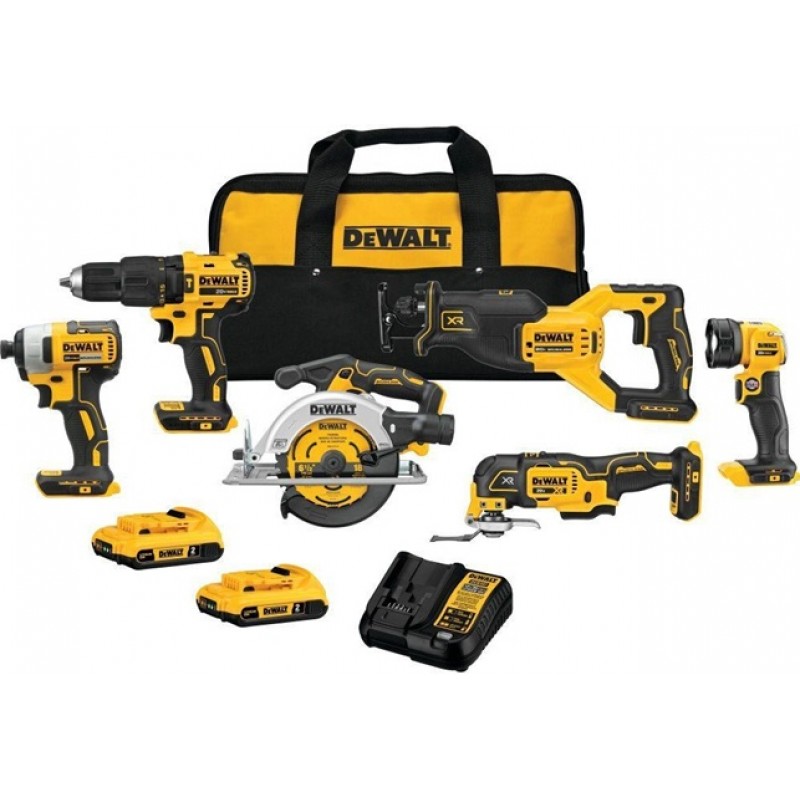 DEWALT 20V MAX Brushless Cordless 6-Tool Combo Kit