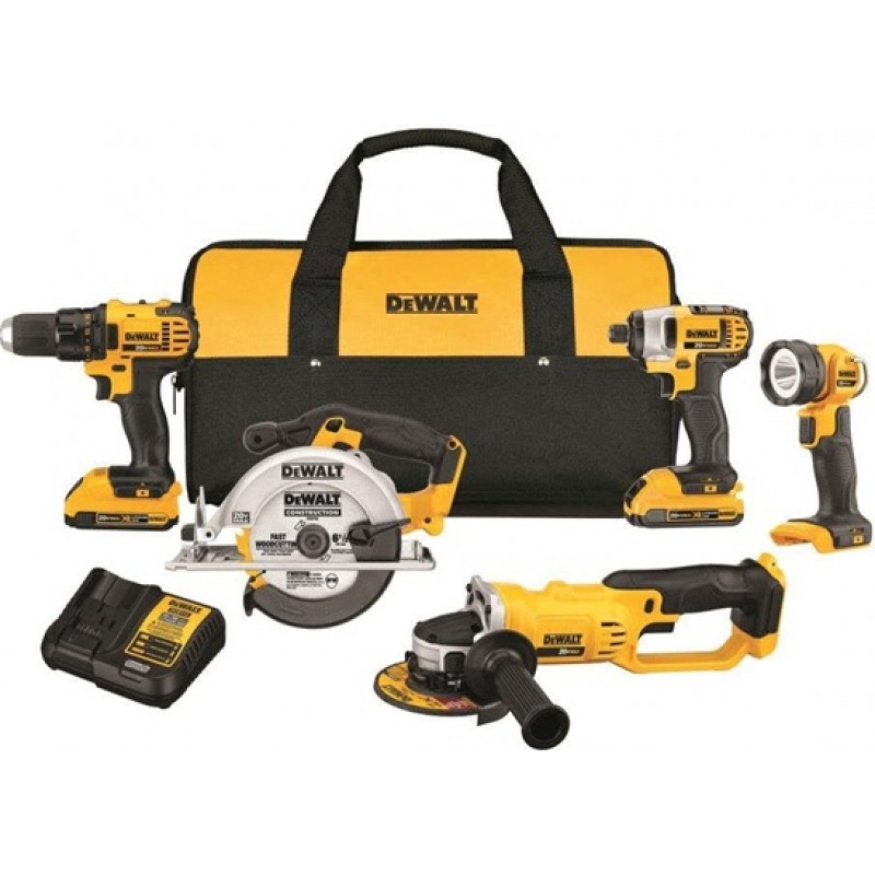 DEWALT 20V MAX Compact 5-Tool Combo Kit