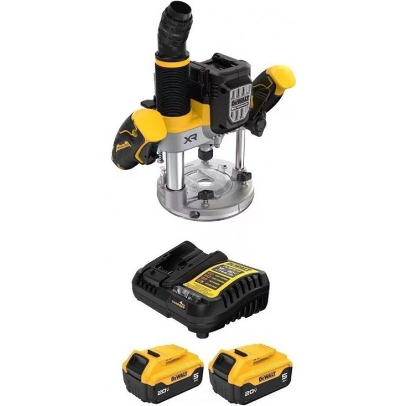 DEWALT 20V MAX Cordless Plunge Router & Li-Ion...