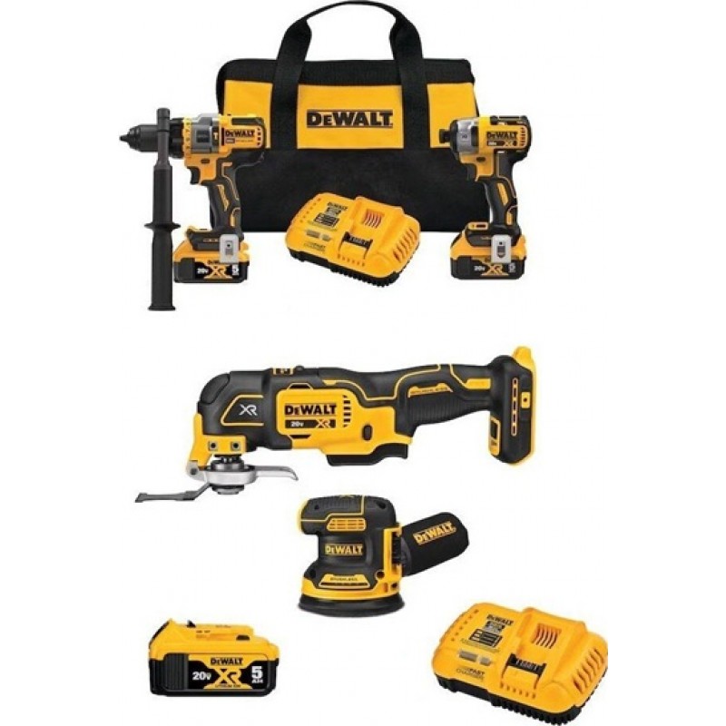 DEWALT 20V MAX Drill, Driver, Sander & Multi-T...