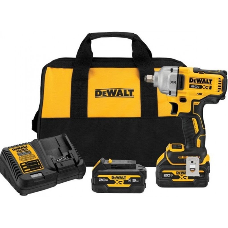 DEWALT 20V MAX XR 1/2in Mid Range Impact Wrench wi...