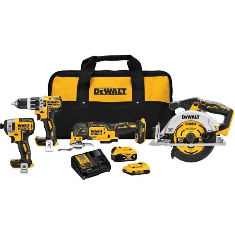 DEWALT 20V MAX XR 4 Tool Combo Kit