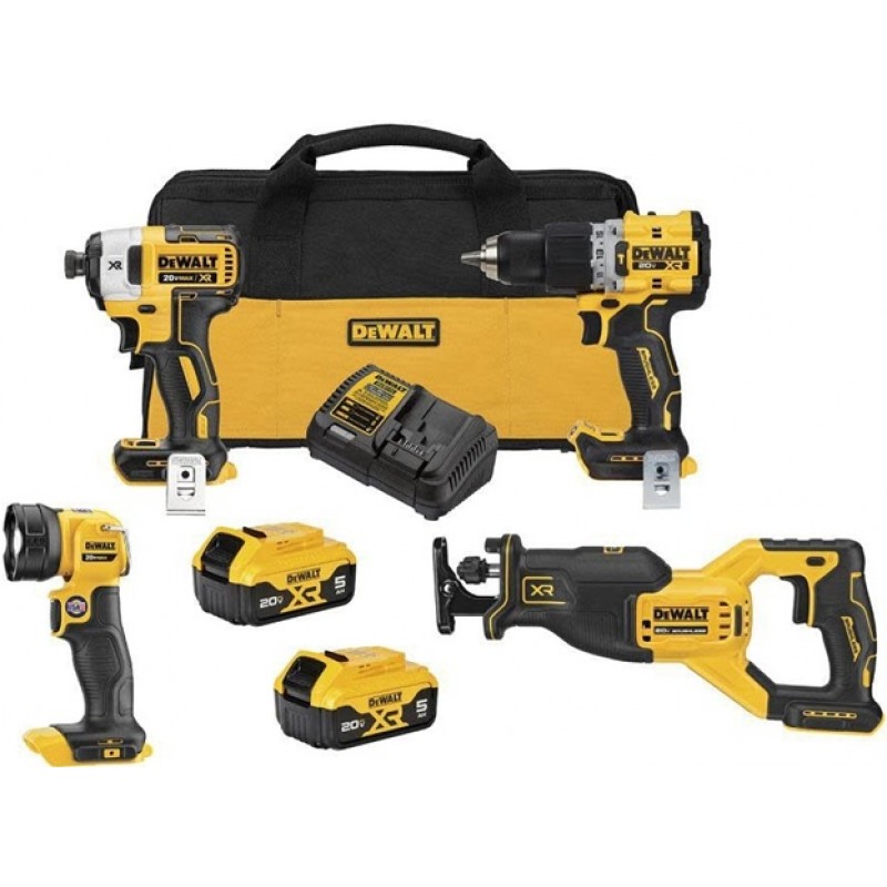 DEWALT 20V MAX XR Brushless Cordless 4-Tool Combo ...