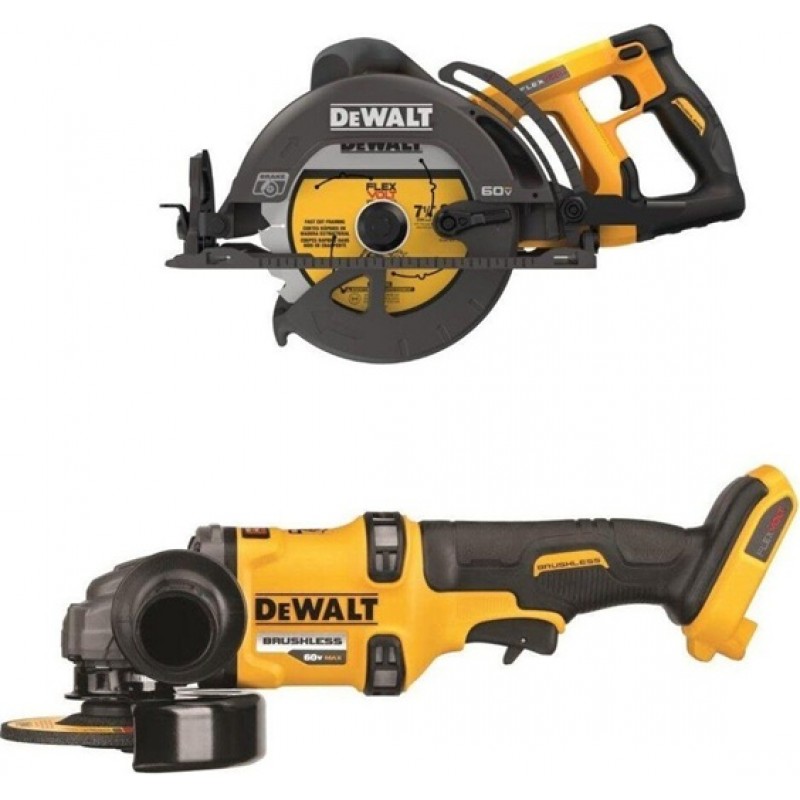 DEWALT 60V MAX 7-1/4 Inch Cordless Saw & 4-1/2...