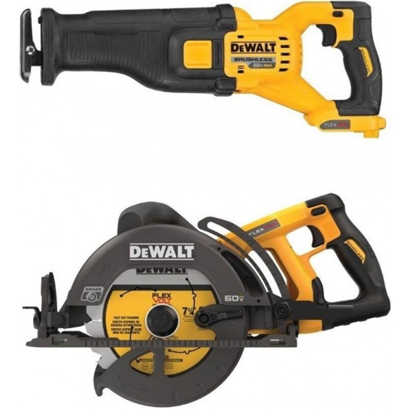DEWALT 60V MAX 7-1/4 Inch Cordless Saw & Recip...