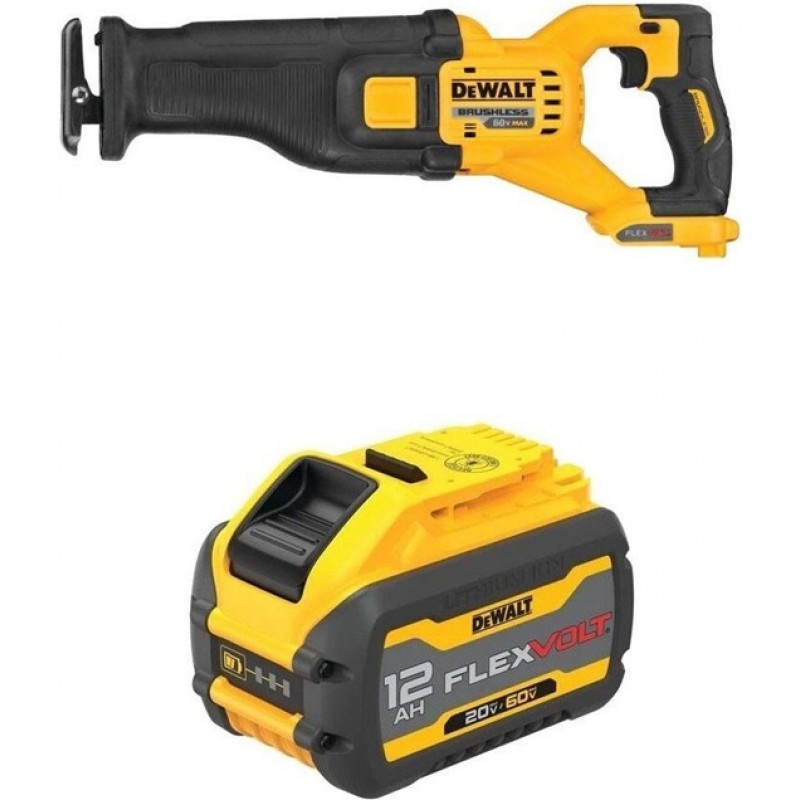 DEWALT 60V MAX Cordless Reciprocating Saw & 20...