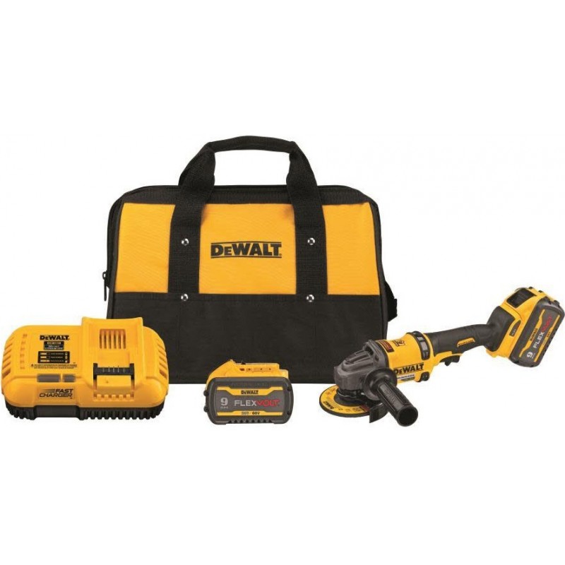 DEWALT FLEXV 60V MAX 4 1/2in - 6in Grinder with Ki...