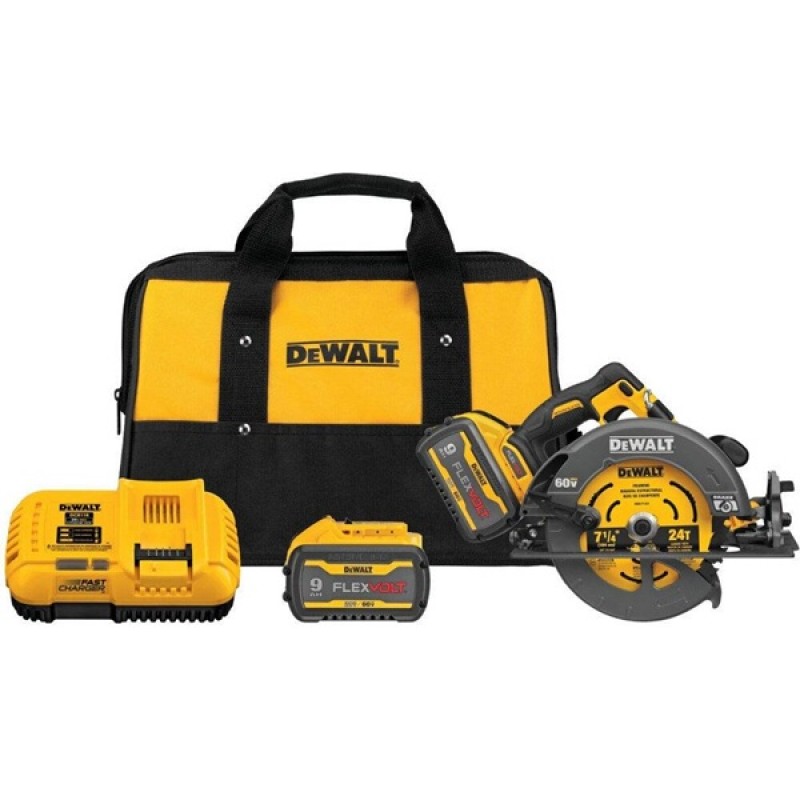 DEWALT FLEXVOLT 60V MAX 7-1/4in Circular Saw Kit w...