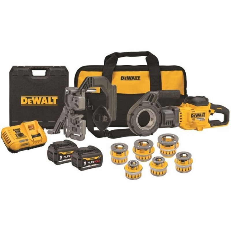 DEWALT FLEXVOLT 60V MAX Cordless Pipe Threader Kit...