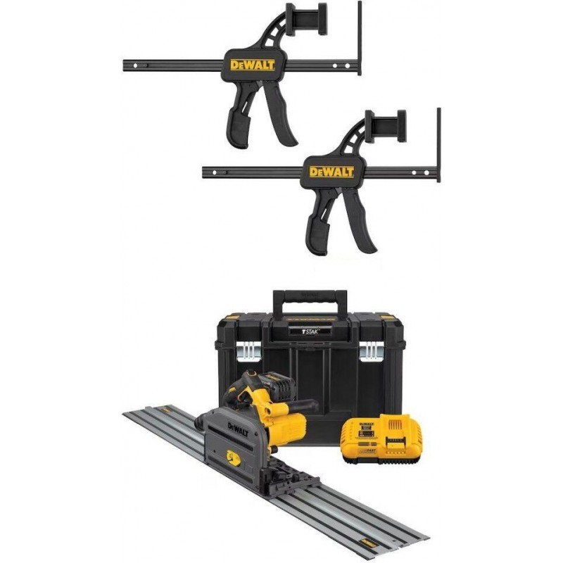 DEWALT TrackSaw Track Clamps & 60V MAX Cordles...