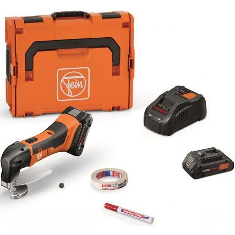 Fein Cordless Sheet Metal Shears up to 16 Gauge Ki...