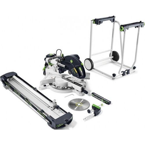 Premium Festool 1600W Sliding Compound Miter Saw Set