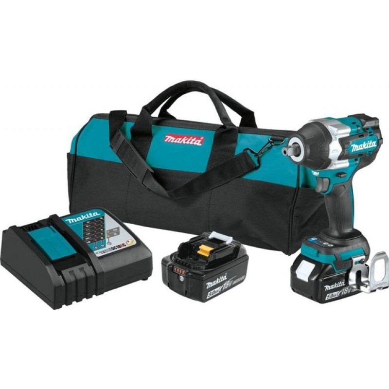 Makita 18V LXT 1/2in Sq Drive Impact Wrench Kit wi...