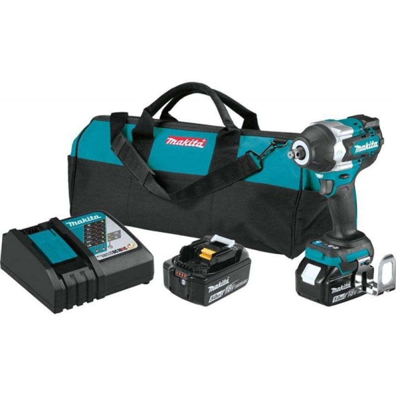 Makita 18V LXT 1/2in Sq Drive Impact Wrench Kit wi...