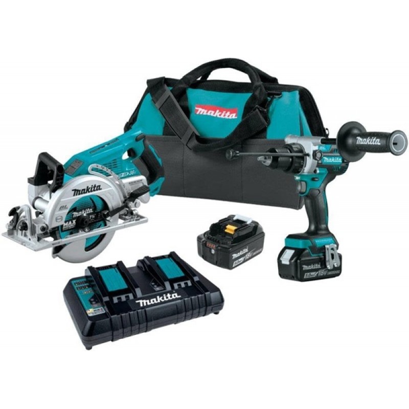 Makita 18V LXT Lithium-Ion Brushless Cordless 2-Pc...