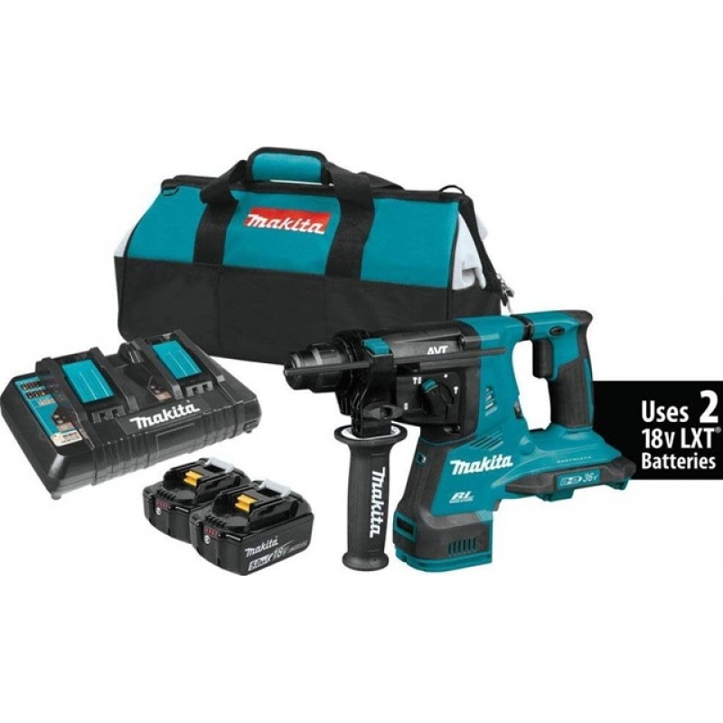 Makita 18V X2 (36V) LXT 1-1/8in AVT Rotary Hammer ...