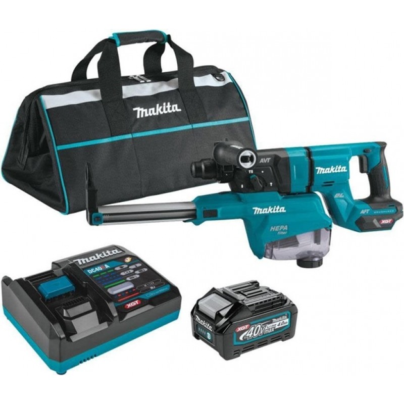 Makita 40V max XGT 1 1/8in AVT Rotary Hammer Kit w...