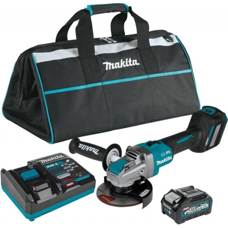 Makita 40V max XGT 5in Angle Grinder Kit with Elec...