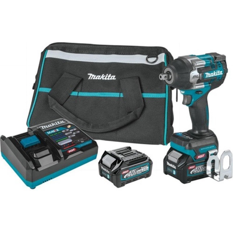 Makita 40V max XGT Impact Wrench Kit 1/2in Sq Driv...