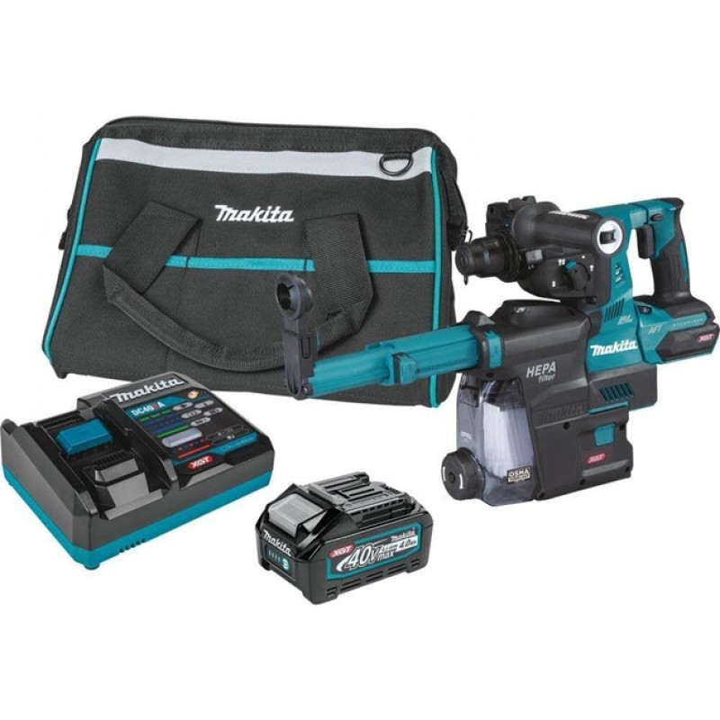Makita 40V max XGT Rotary Hammer Kit 1 1/8in AVT w...