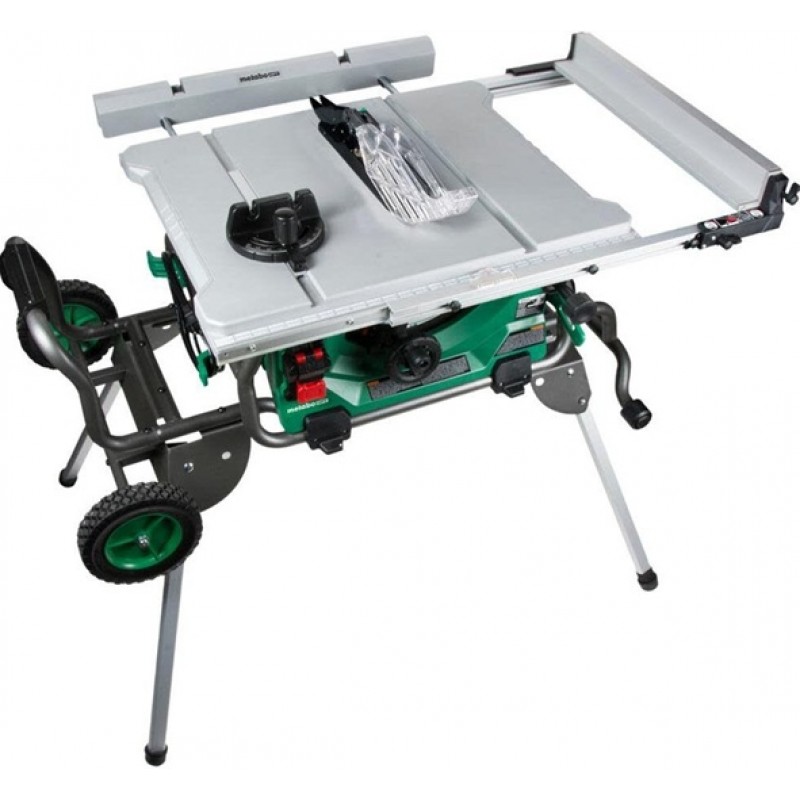 Metabo HPT 10in Jobsite Table Saw with Fold Roll S...